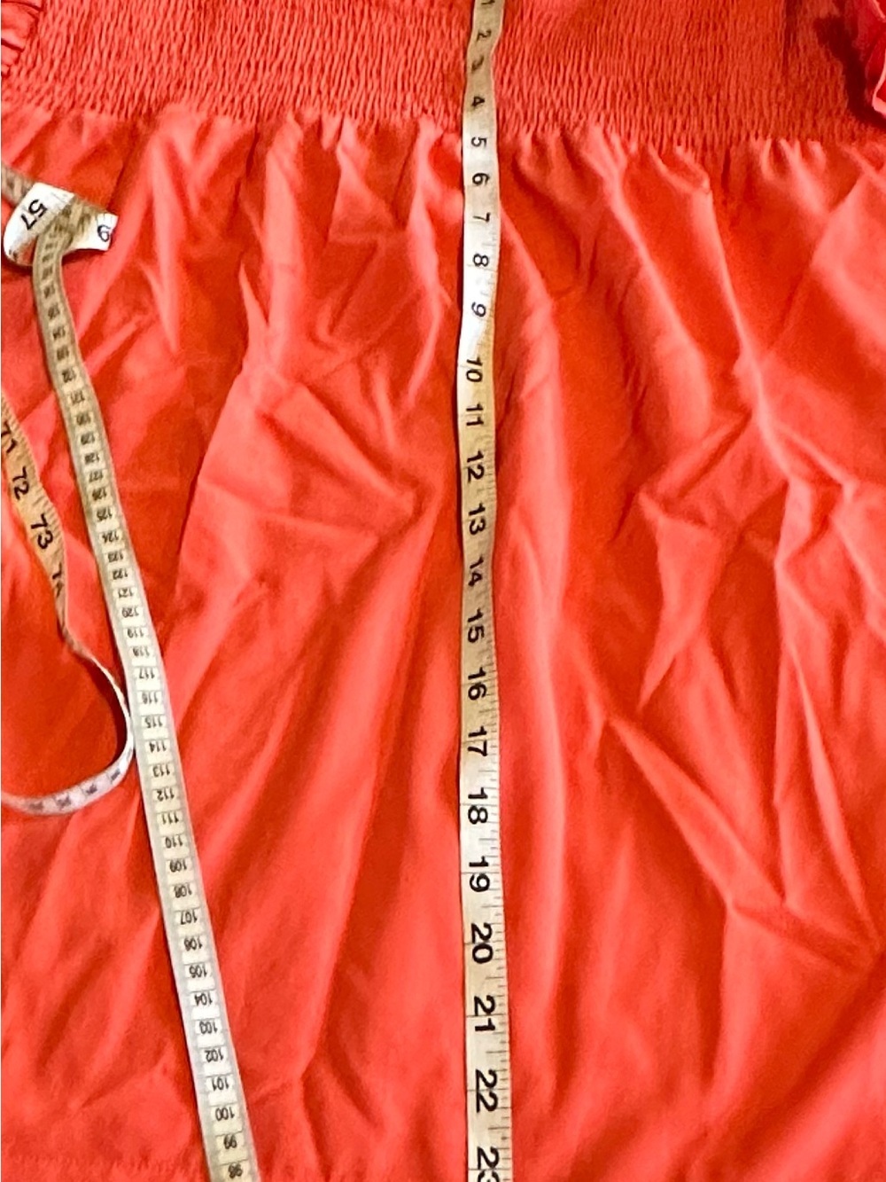 Michelle McDowell Women’s Orange Long Sleeve Blouse size XXL Key Hole In Back - Picture 10 of 10